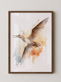 Fliegender Vogel Aquarellfarben