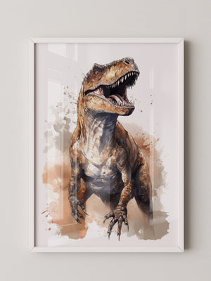 Dinosaurier Aquarell Dynamik