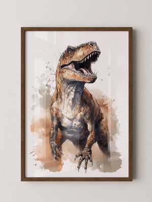 Dinosaurier Aquarell Dynamik