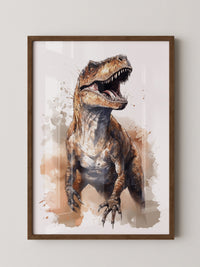 Dinosaurier Aquarell Dynamik