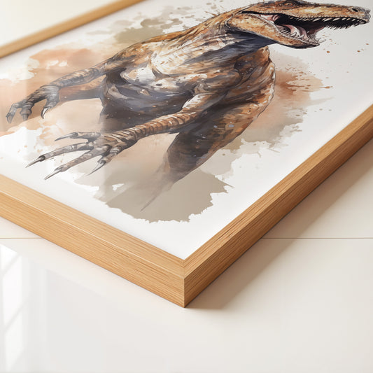 Dinosaurier Aquarell Dynamik