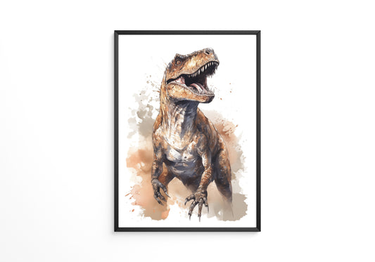 Dinosaurier Aquarell Dynamik