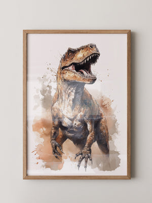 Dinosaurier Aquarell Dynamik