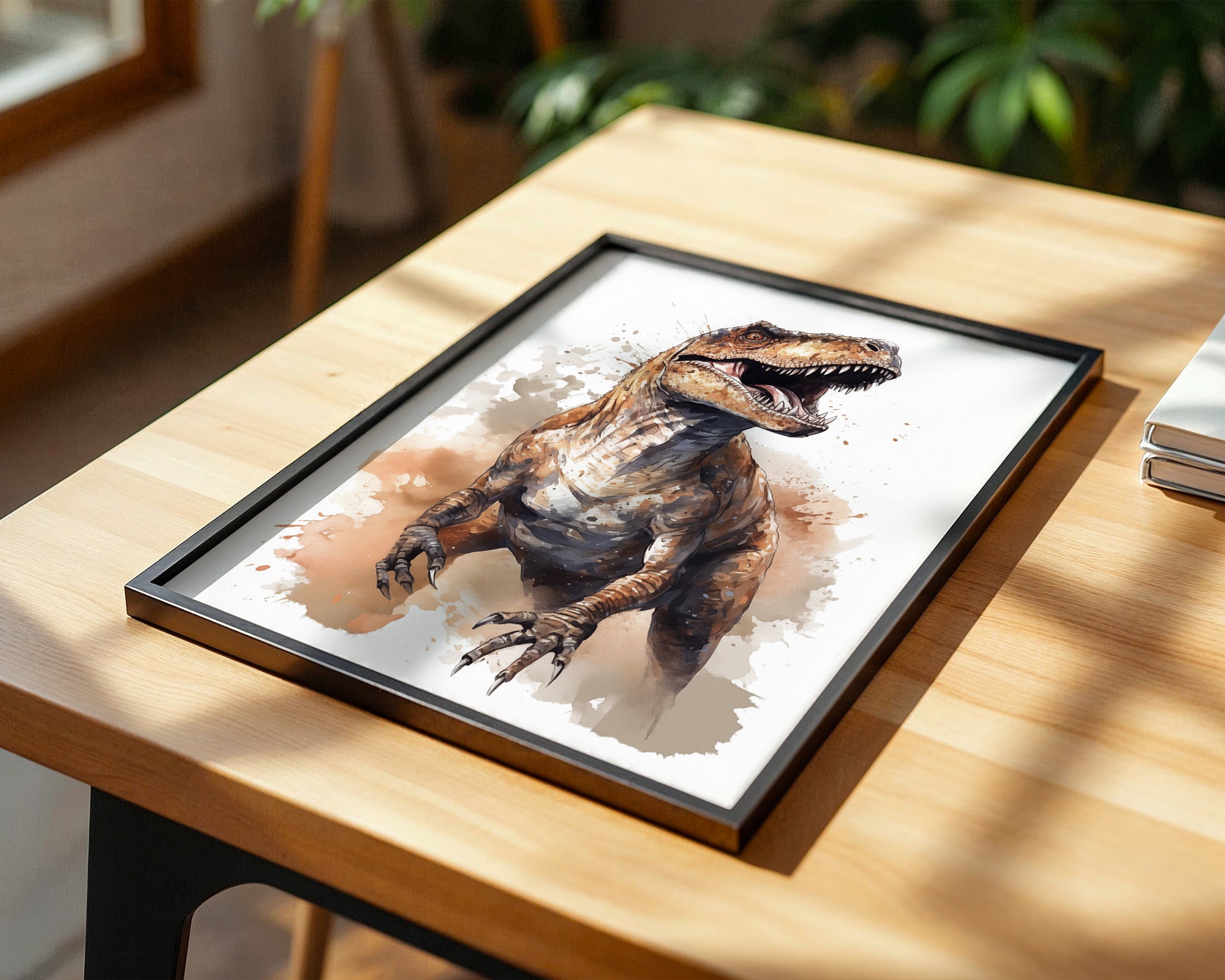 Dinosaurier Aquarell Dynamik