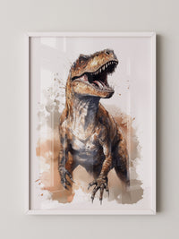 Dinosaurier Aquarell Dynamik