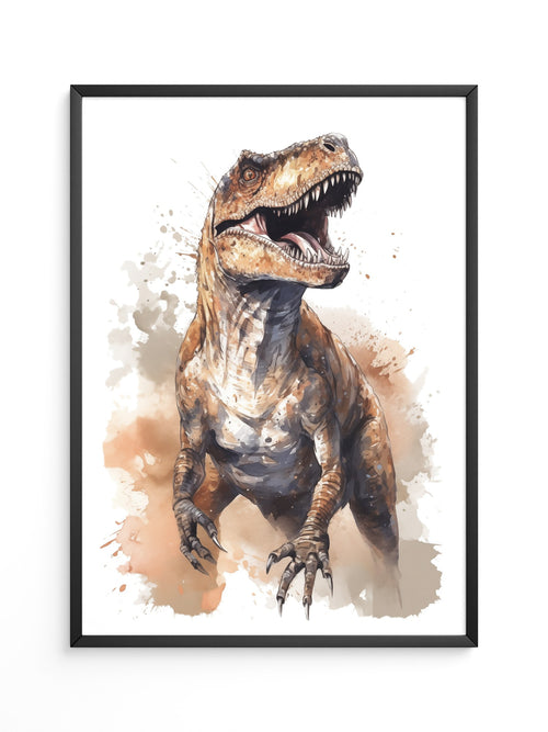 Dinosaurier Aquarell Dynamik