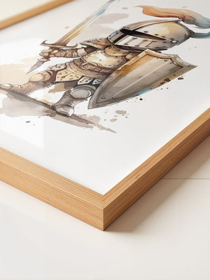 Ritter Aquarell Miniaturen Stil
