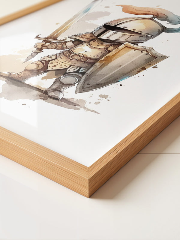Ritter Aquarell Miniaturen Stil