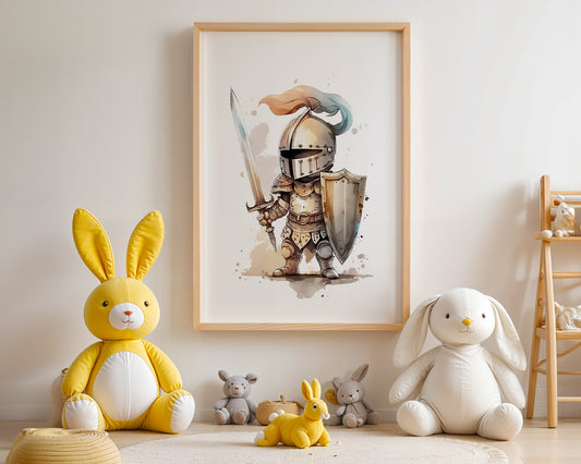 Ritter Aquarell Miniaturen Stil