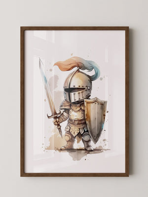 Ritter Aquarell Miniaturen Stil