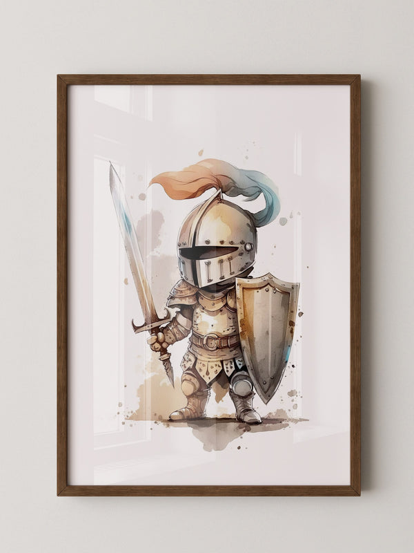 Ritter Aquarell Miniaturen Stil