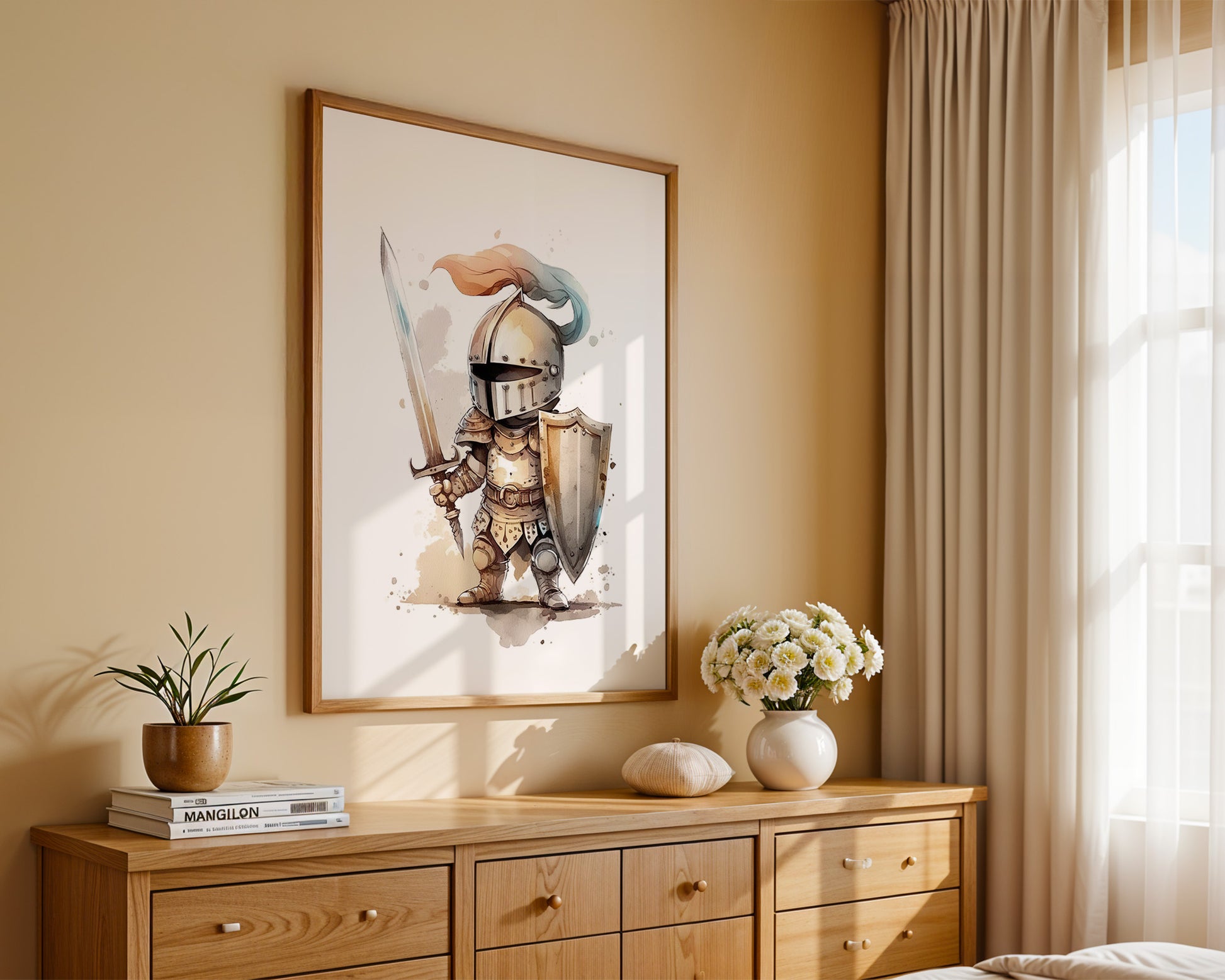 Ritter Aquarell Miniaturen Stil