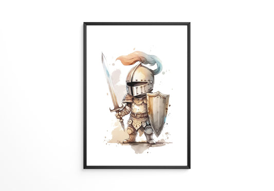 Ritter Aquarell Miniaturen Stil