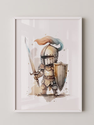 Ritter Aquarell Miniaturen Stil