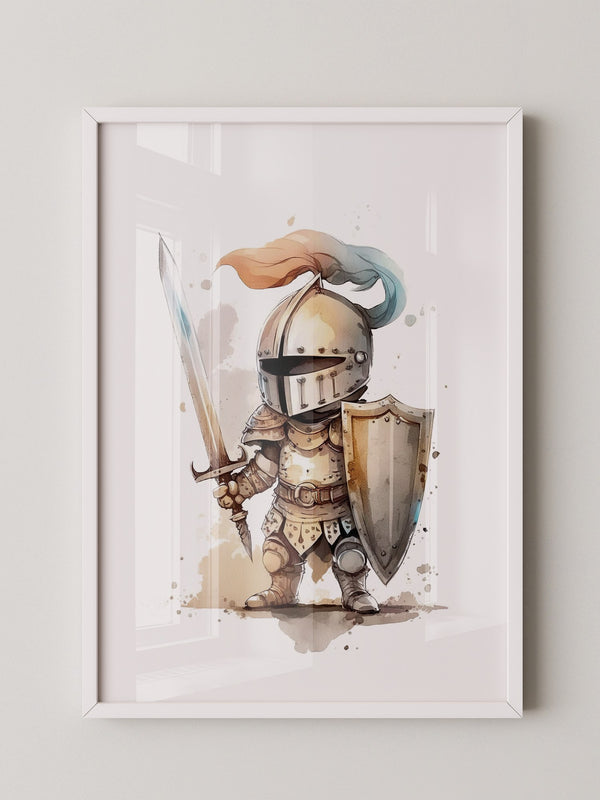 Ritter Aquarell Miniaturen Stil