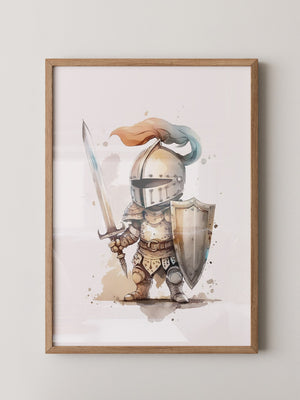 Ritter Aquarell Miniaturen Stil