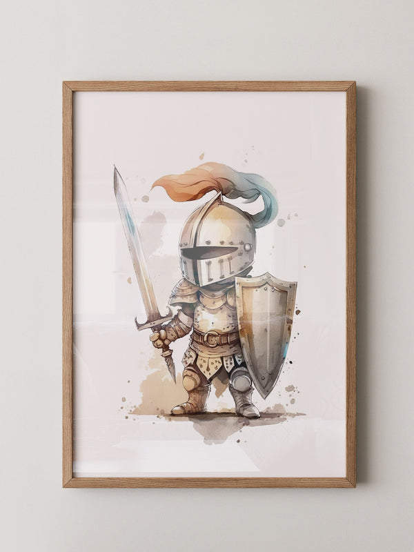 Ritter Aquarell Miniaturen Stil