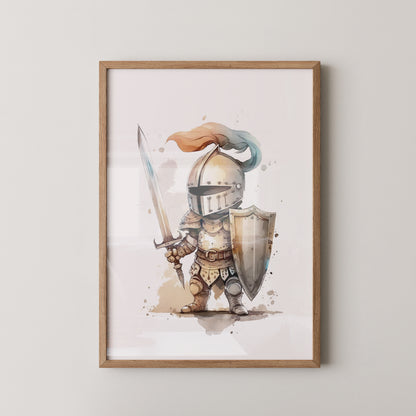 Ritter Aquarell Miniaturen Stil