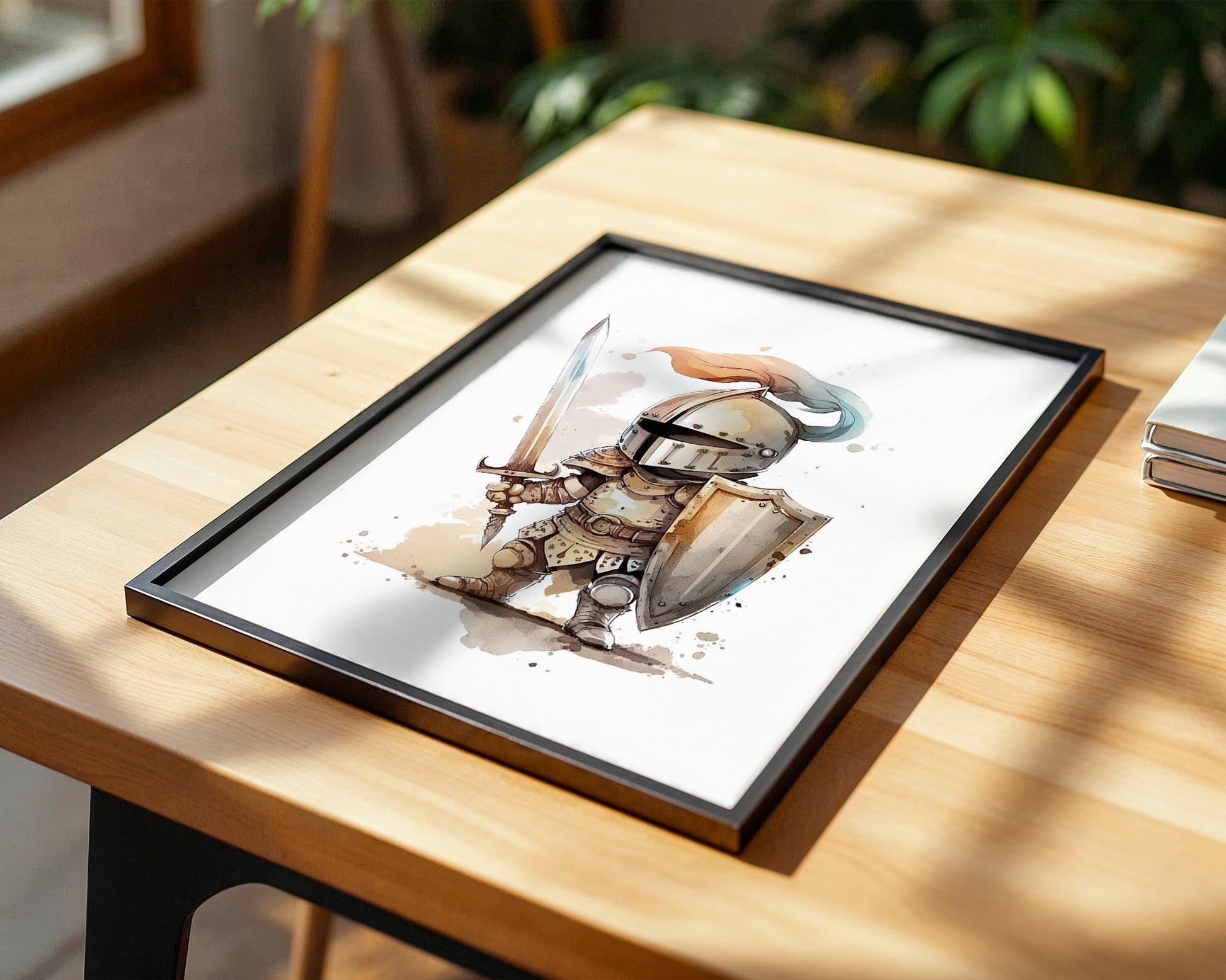 Ritter Aquarell Miniaturen Stil