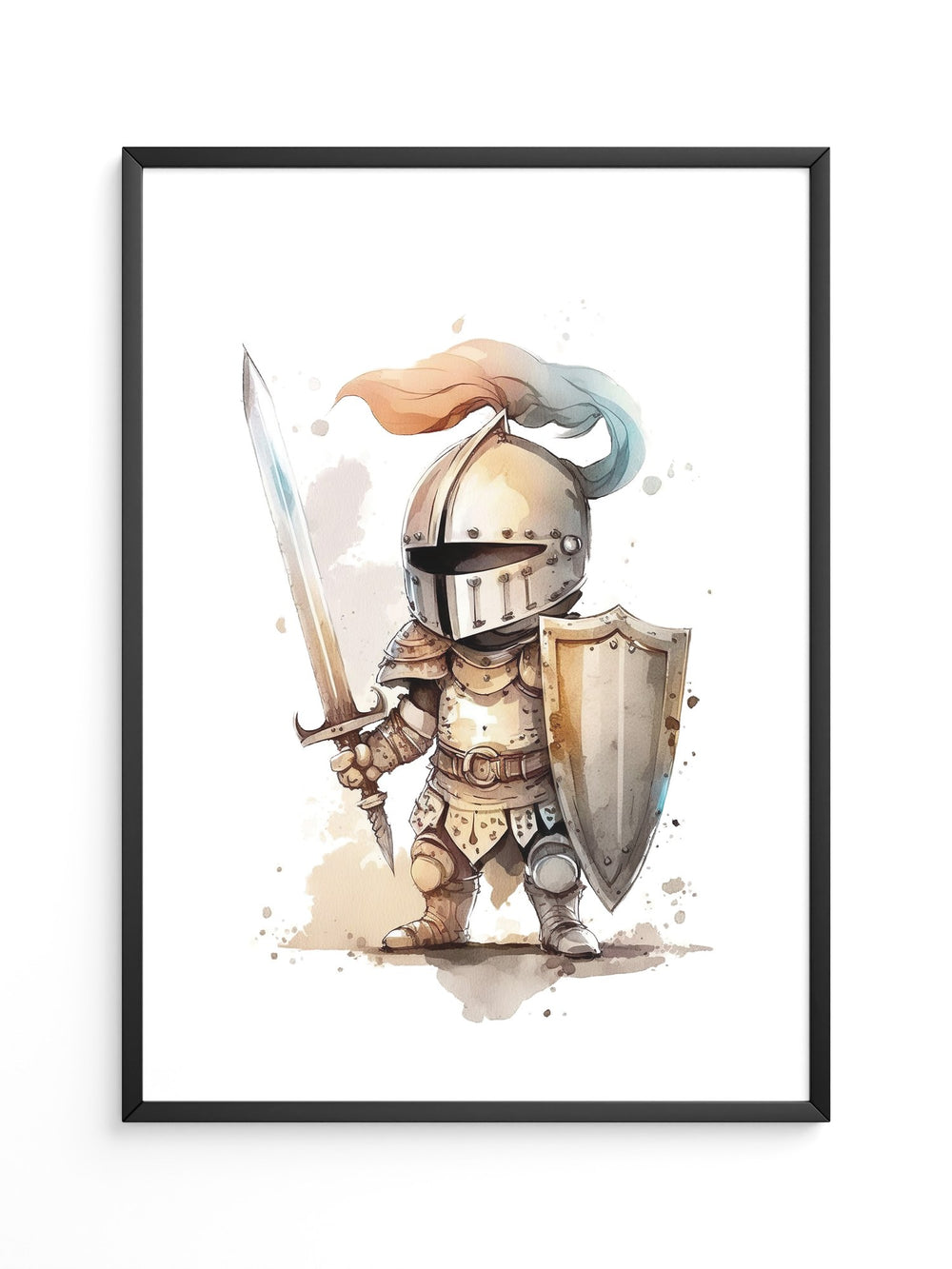 Ritter Aquarell Miniaturen Stil