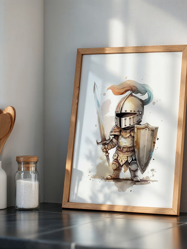 Ritter Aquarell Miniaturen Stil