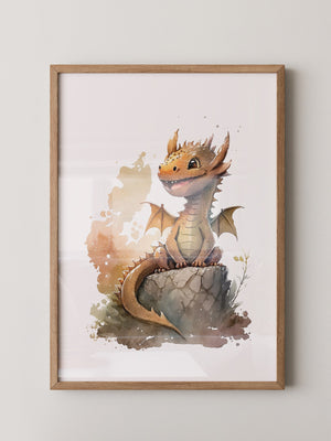 Niedlicher Drache Aquarell