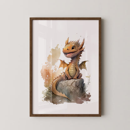 Niedlicher Drache Aquarell