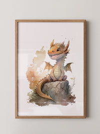 Niedlicher Drache Aquarell