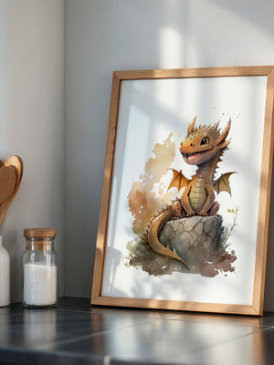 Niedlicher Drache Aquarell