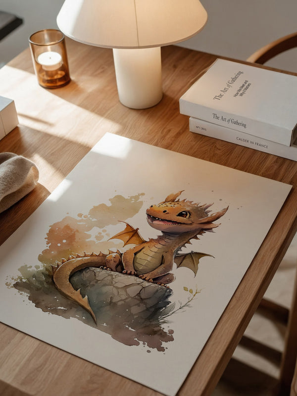Niedlicher Drache Aquarell