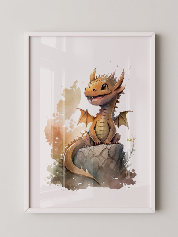 Niedlicher Drache Aquarell