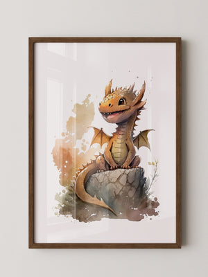 Niedlicher Drache Aquarell