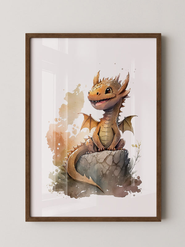 Niedlicher Drache Aquarell