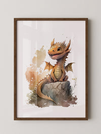 Niedlicher Drache Aquarell