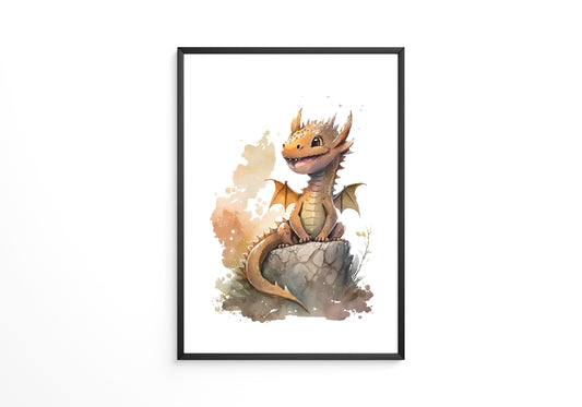 Niedlicher Drache Aquarell
