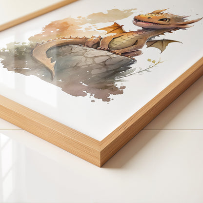 Niedlicher Drache Aquarell