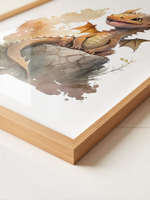 Niedlicher Drache Aquarell