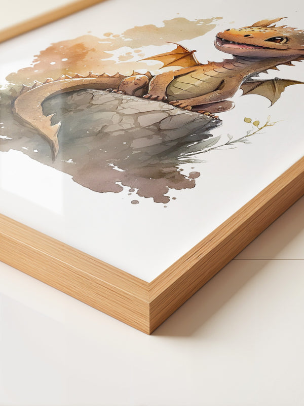 Niedlicher Drache Aquarell