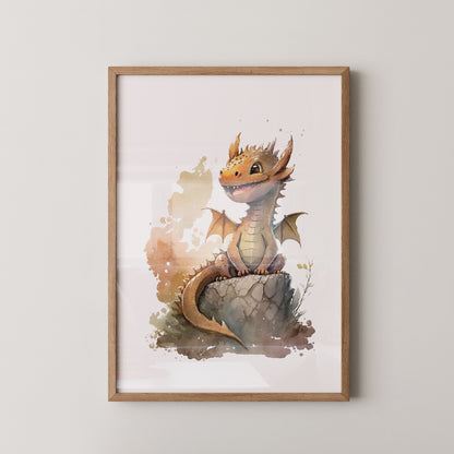 Niedlicher Drache Aquarell