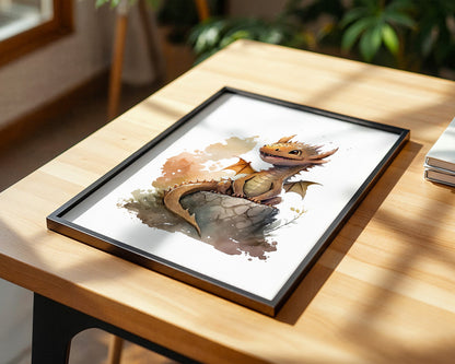 Niedlicher Drache Aquarell
