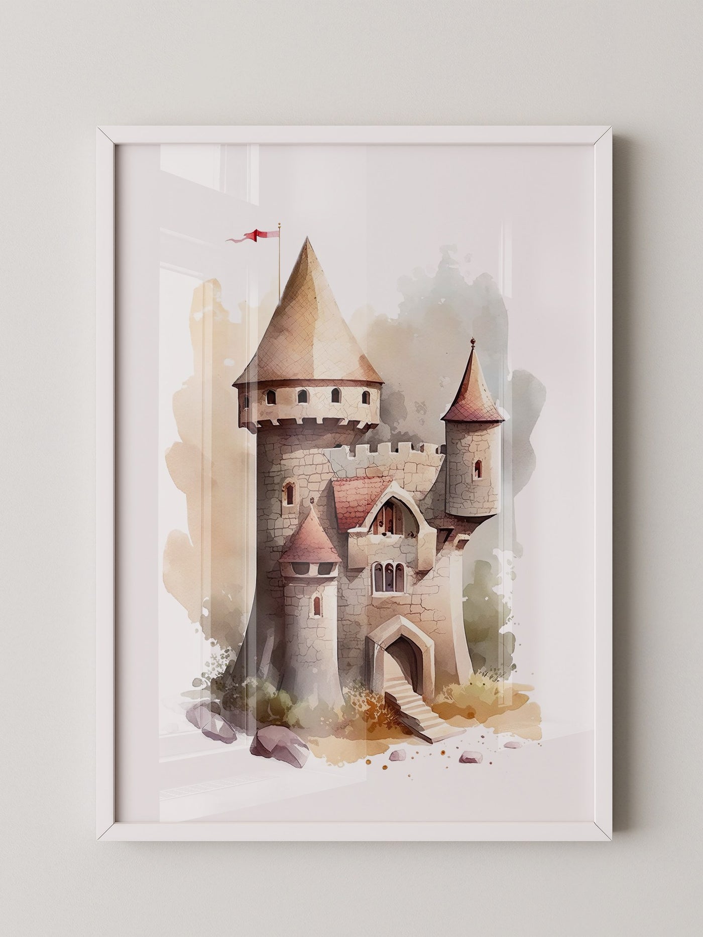 Märchenschloss Aquarell