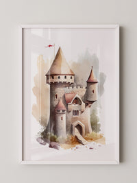 Märchenschloss Aquarell