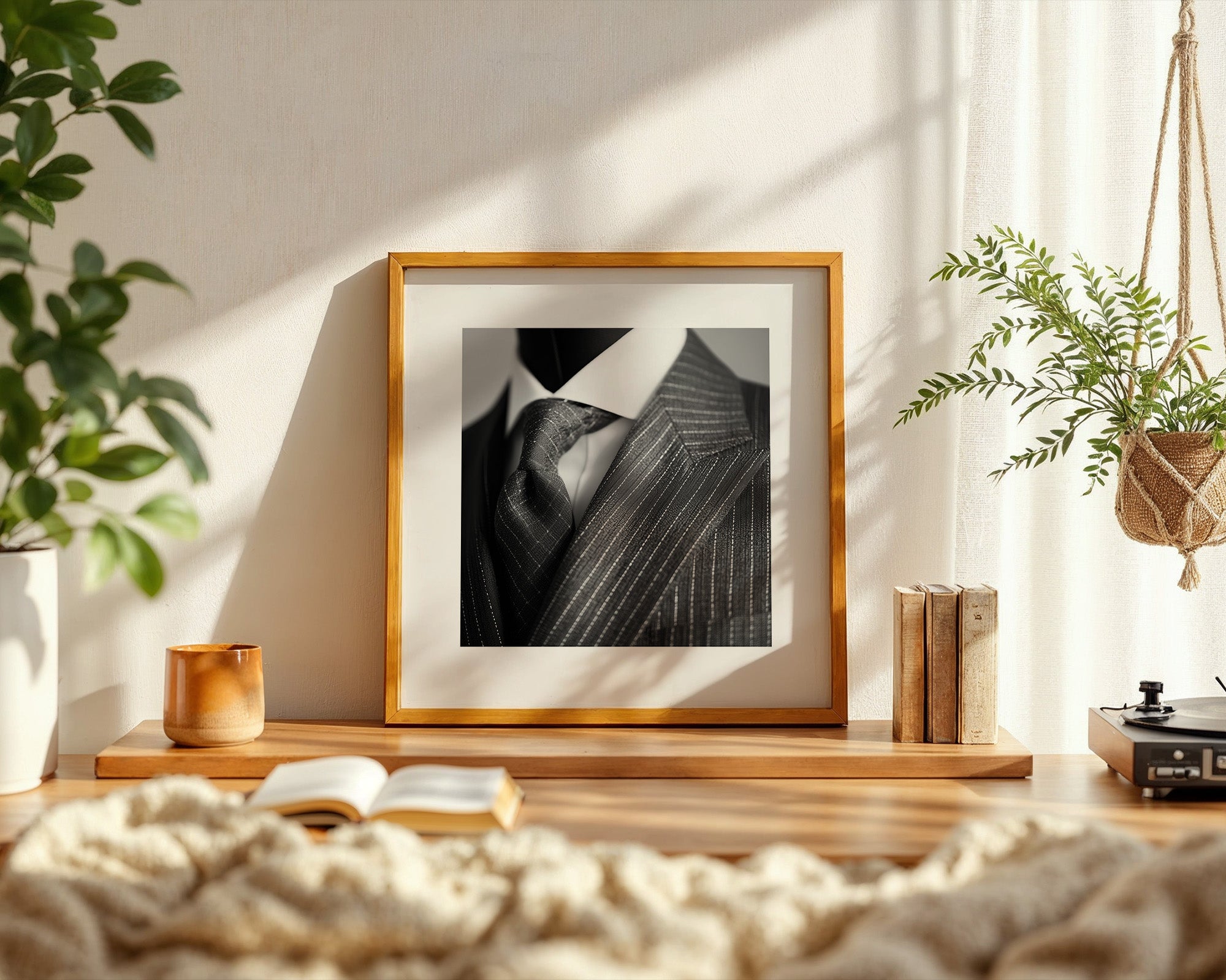 Nadelstreifen Anzug elegant S/W