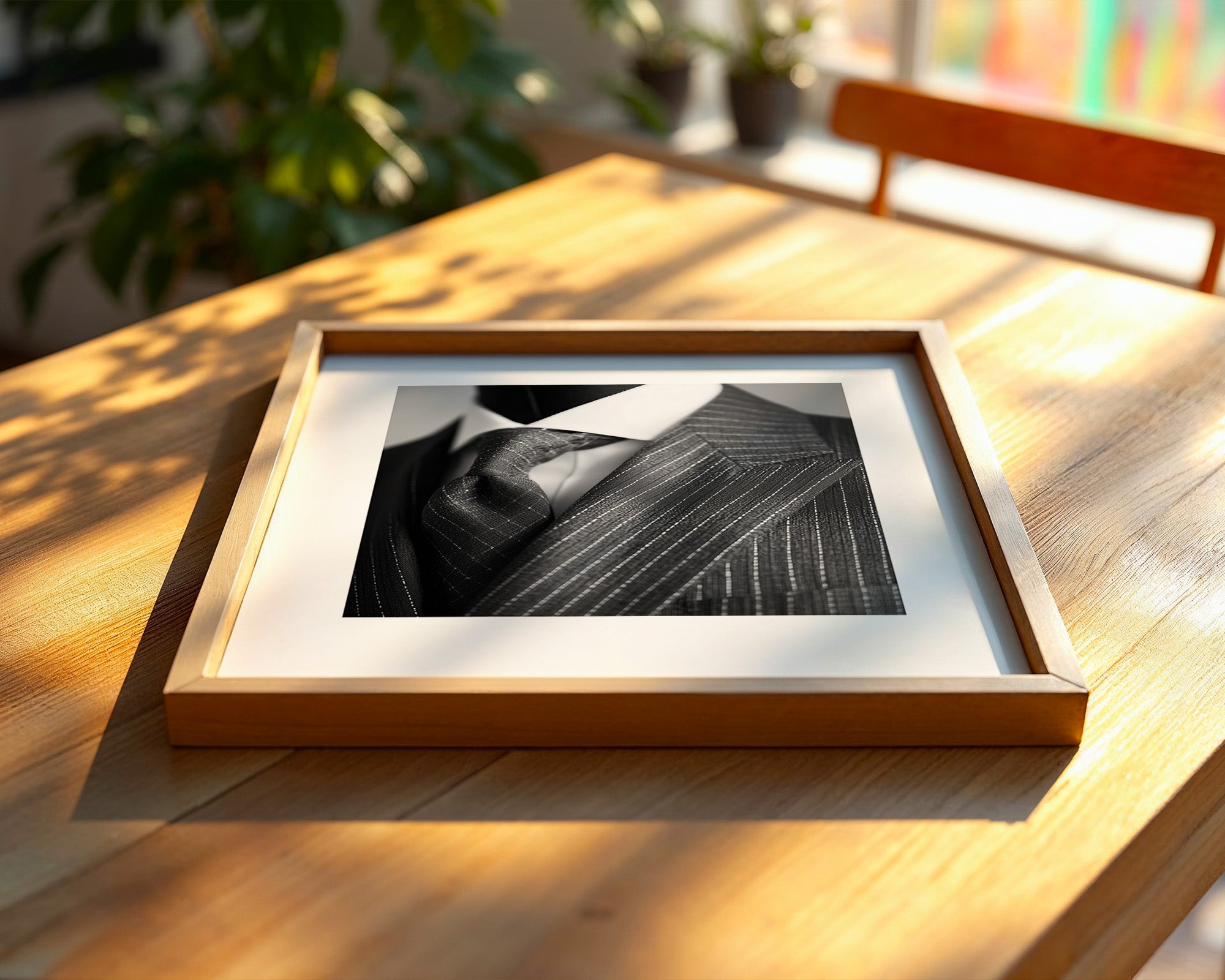 Nadelstreifen Anzug elegant S/W