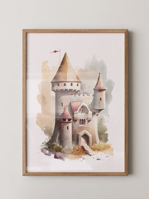 Märchenschloss Aquarell