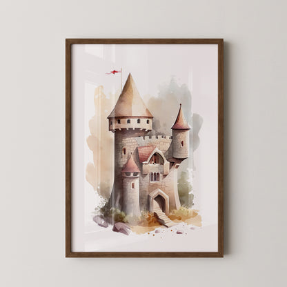 Märchenschloss Aquarell