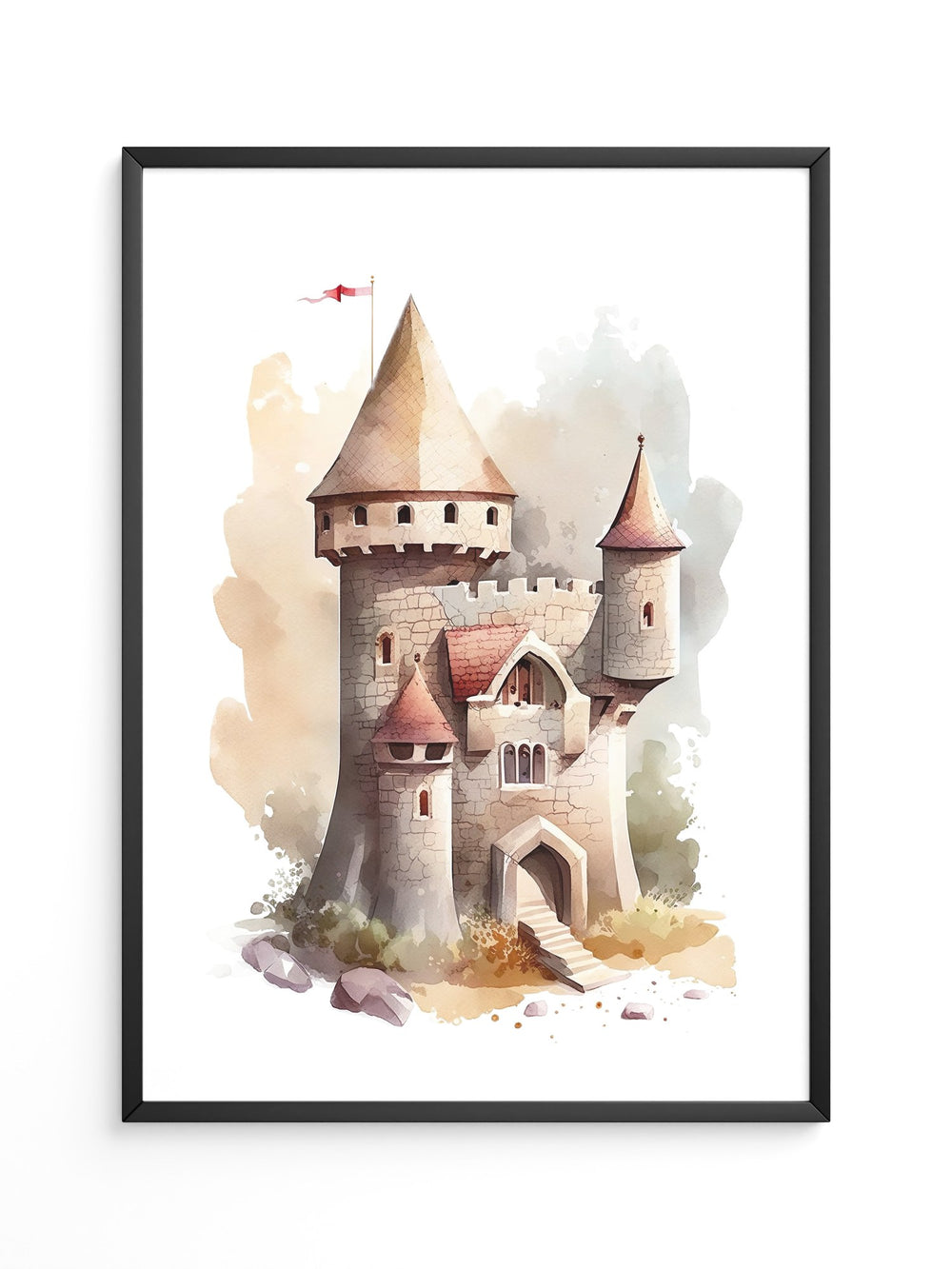 Märchenschloss Aquarell