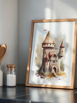 Märchenschloss Aquarell