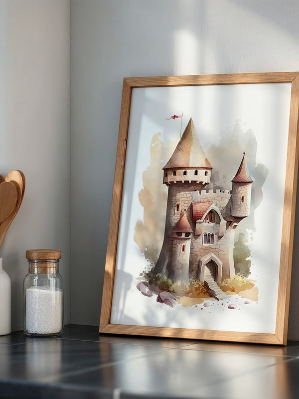 Märchenschloss Aquarell