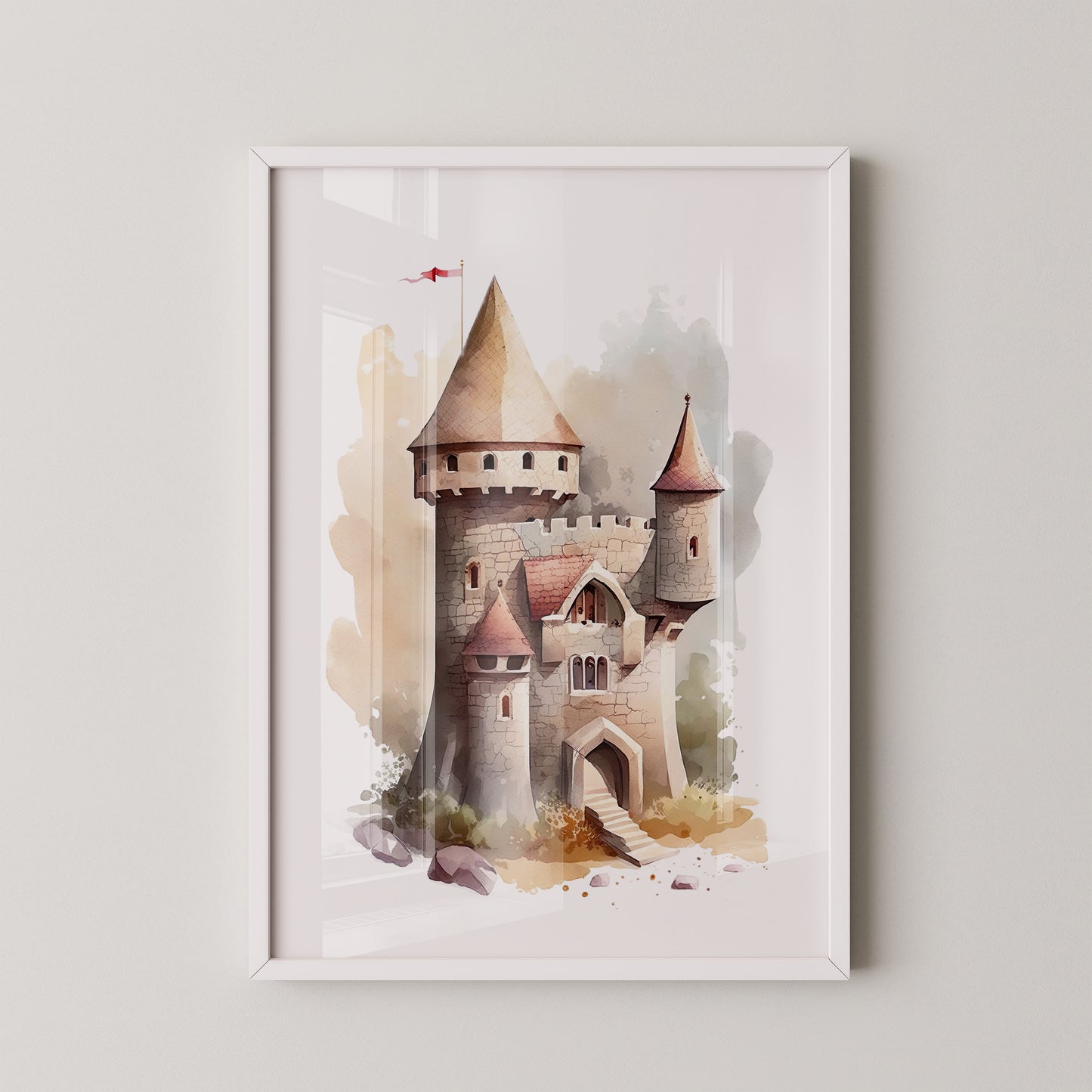 Märchenschloss Aquarell